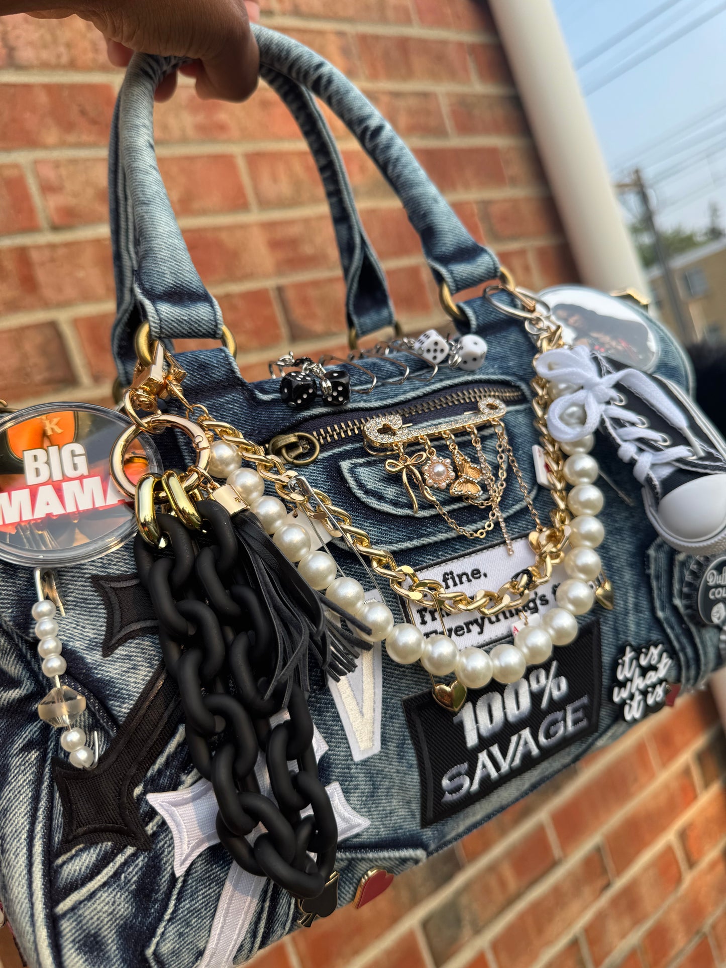 Smaller Denim Junk Purse