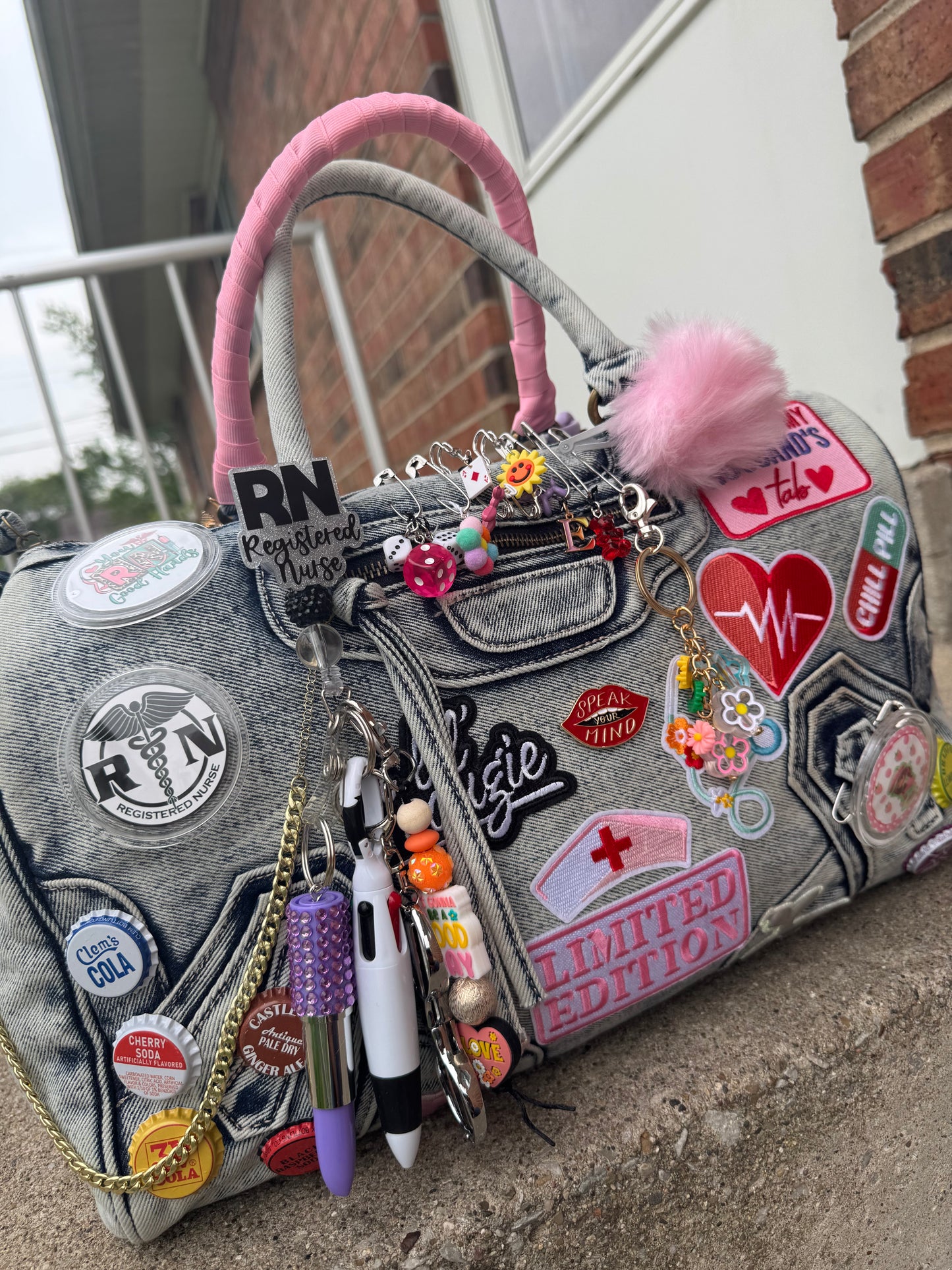 Denim Junk Purse